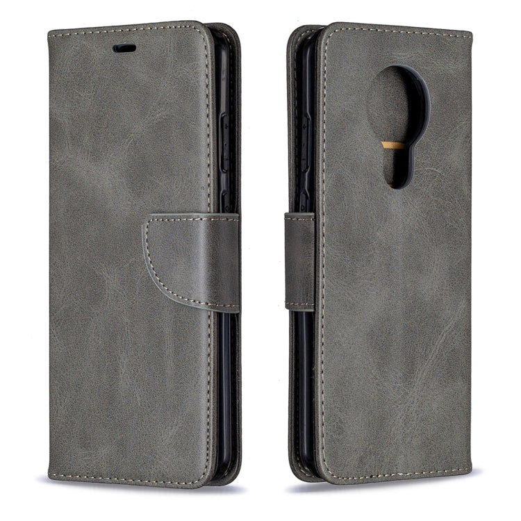 For Nokia 5.3 Retro Lambskin Texture Pure Color Horizontal Flip PU Leather Case with Holder & Card Slots & Wallet & Lanyard