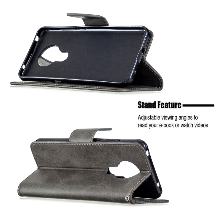 For Nokia 5.3 Retro Lambskin Texture Pure Color Horizontal Flip PU Leather Case with Holder & Card Slots & Wallet & Lanyard