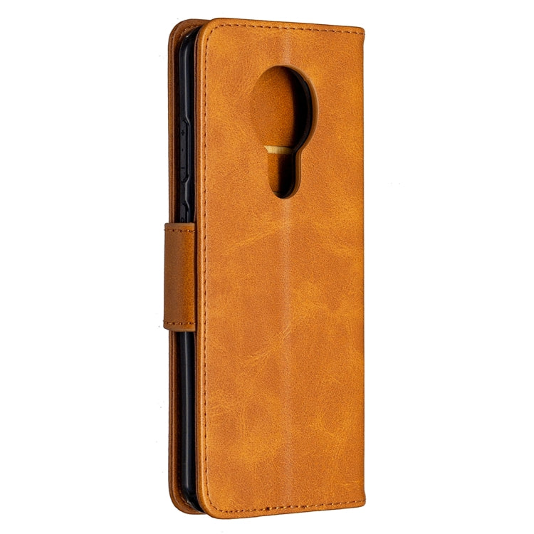 For Nokia 5.3 Retro Lambskin Texture Pure Color Horizontal Flip PU Leather Case with Holder & Card Slots & Wallet & Lanyard
