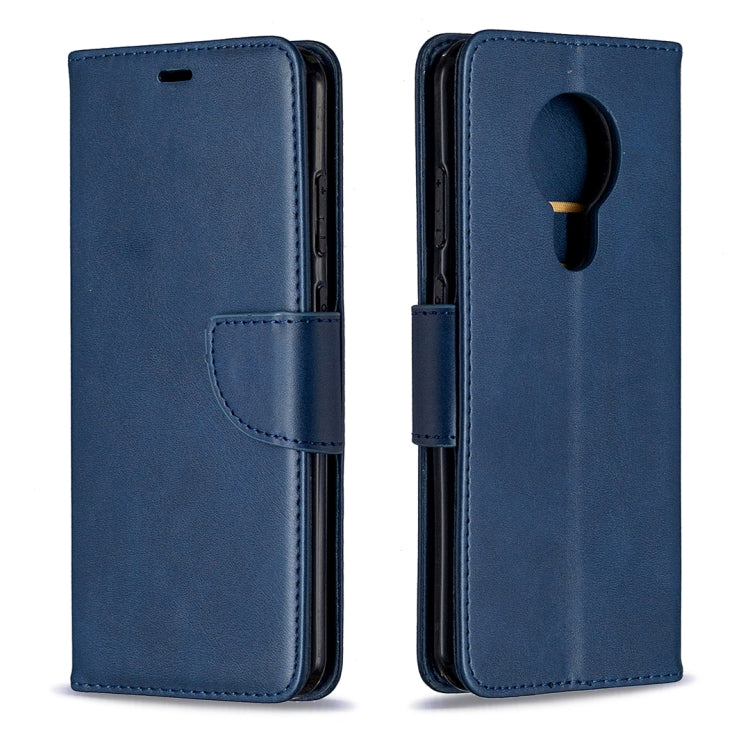 For Nokia 5.3 Retro Lambskin Texture Pure Color Horizontal Flip PU Leather Case with Holder & Card Slots & Wallet & Lanyard