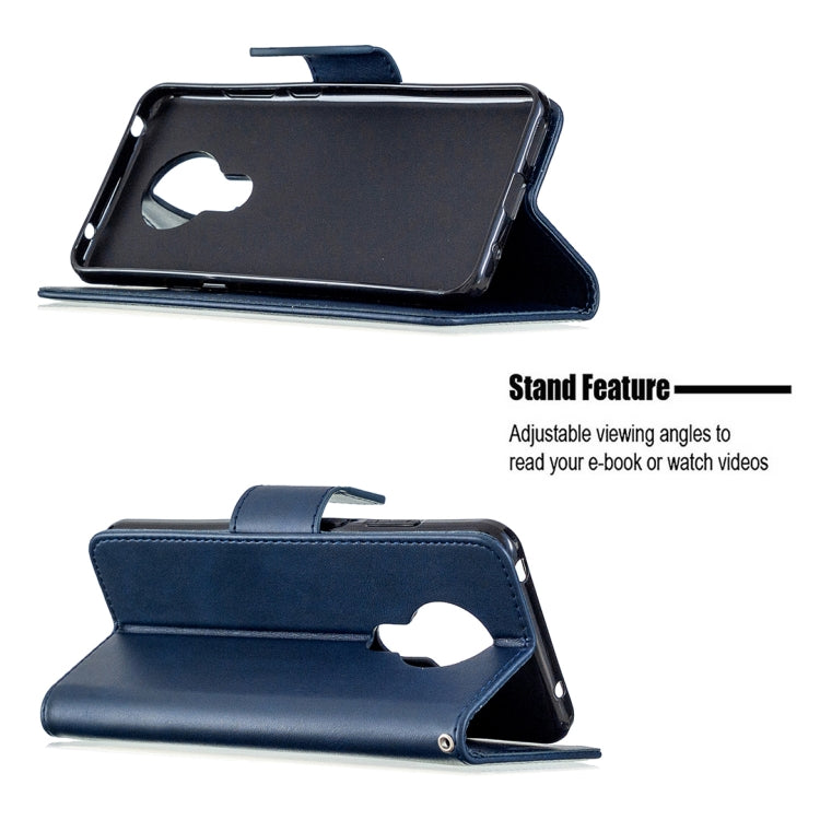 For Nokia 5.3 Retro Lambskin Texture Pure Color Horizontal Flip PU Leather Case with Holder & Card Slots & Wallet & Lanyard