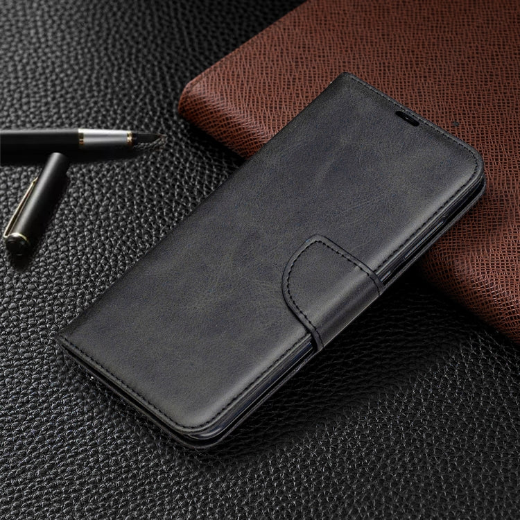 For Xiaomi Redmi Note 9 Retro Lambskin Texture Pure Color Horizontal Flip PU Leather Case with Holder & Card Slots & Wallet & Lanyard