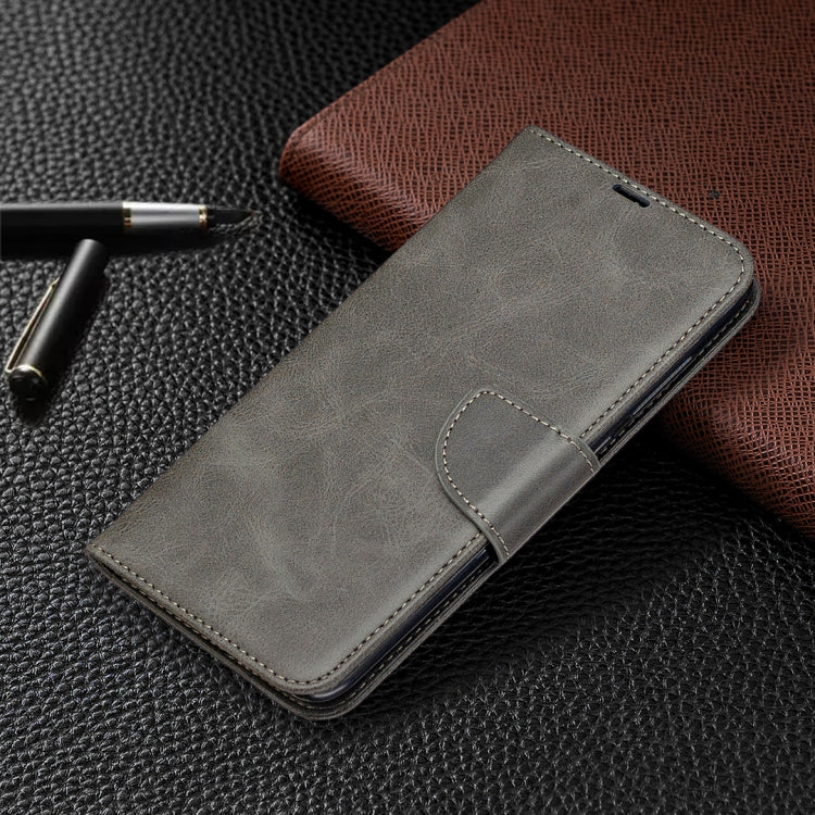 For Xiaomi Redmi Note 9 Retro Lambskin Texture Pure Color Horizontal Flip PU Leather Case with Holder & Card Slots & Wallet & Lanyard