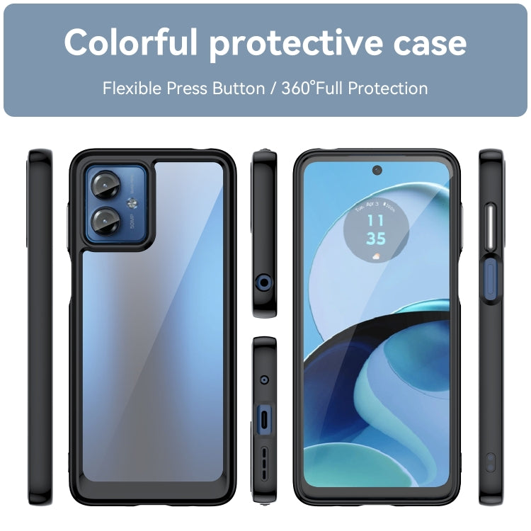 For Motorola Moto G14 Colorful Series Acrylic + TPU Phone Case