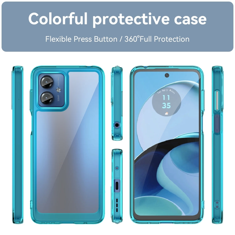 For Motorola Moto G14 Colorful Series Acrylic + TPU Phone Case