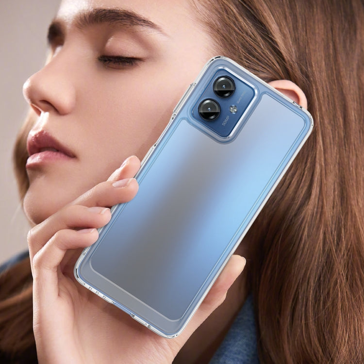 For Motorola Moto G14 Colorful Series Acrylic + TPU Phone Case