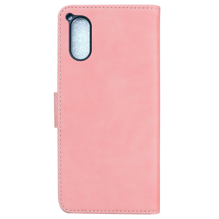 For Sony Xperia 5 V Skin Feel Pure Color Flip Leather Phone Case