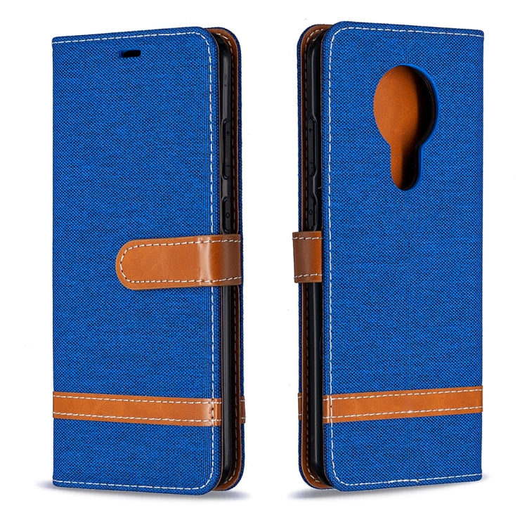 For Nokia 5.3 Denim Texture Horizontal Flip Leather Case with Holder & Card Slots & Wallet & Lanyard
