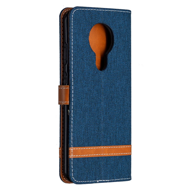 For Nokia 5.3 Denim Texture Horizontal Flip Leather Case with Holder & Card Slots & Wallet & Lanyard