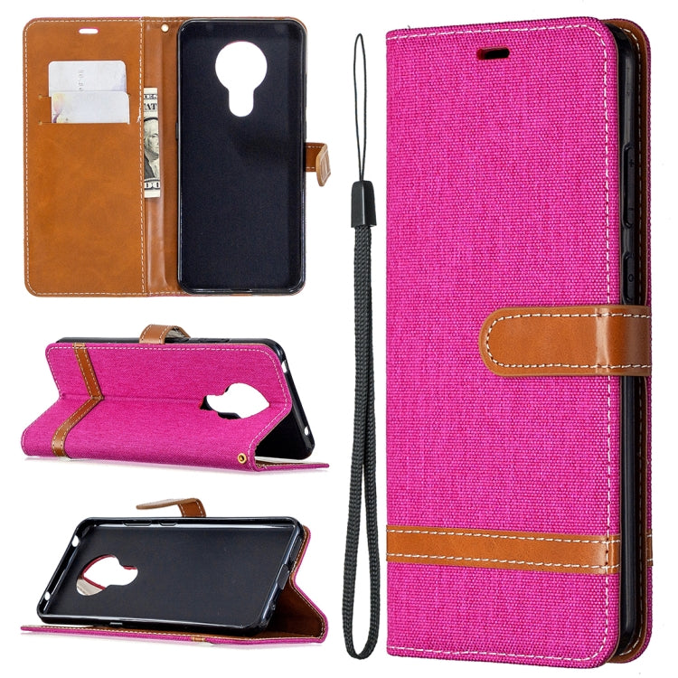 For Nokia 5.3 Denim Texture Horizontal Flip Leather Case with Holder & Card Slots & Wallet & Lanyard