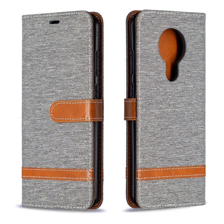 For Nokia 5.3 Denim Texture Horizontal Flip Leather Case with Holder & Card Slots & Wallet & Lanyard