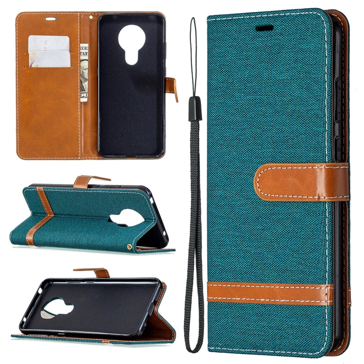 For Nokia 5.3 Denim Texture Horizontal Flip Leather Case with Holder & Card Slots & Wallet & Lanyard