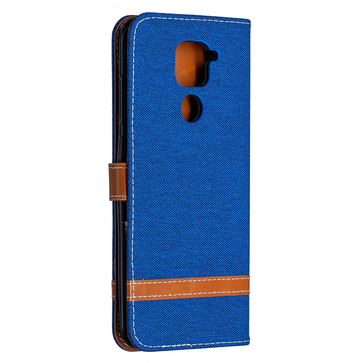 For Xiaomi Redmi Note 9 Denim Texture Horizontal Flip Leather Case with Holder & Card Slots & Wallet & Lanyard