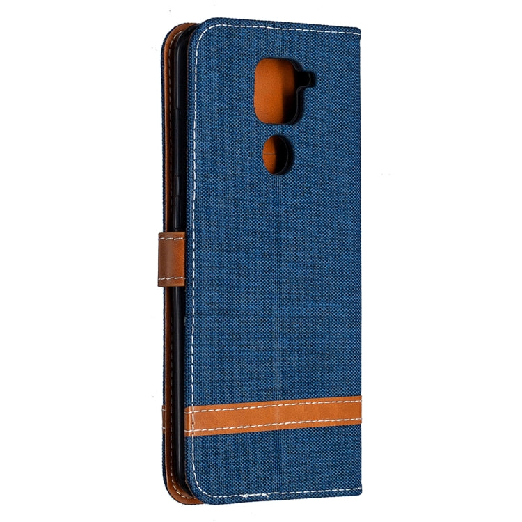 For Xiaomi Redmi Note 9 Denim Texture Horizontal Flip Leather Case with Holder & Card Slots & Wallet & Lanyard