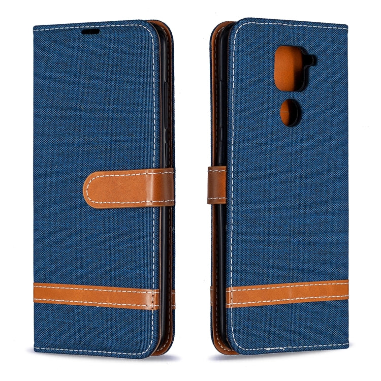 For Xiaomi Redmi Note 9 Denim Texture Horizontal Flip Leather Case with Holder & Card Slots & Wallet & Lanyard