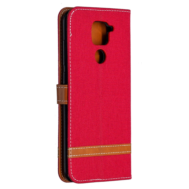 For Xiaomi Redmi Note 9 Denim Texture Horizontal Flip Leather Case with Holder & Card Slots & Wallet & Lanyard