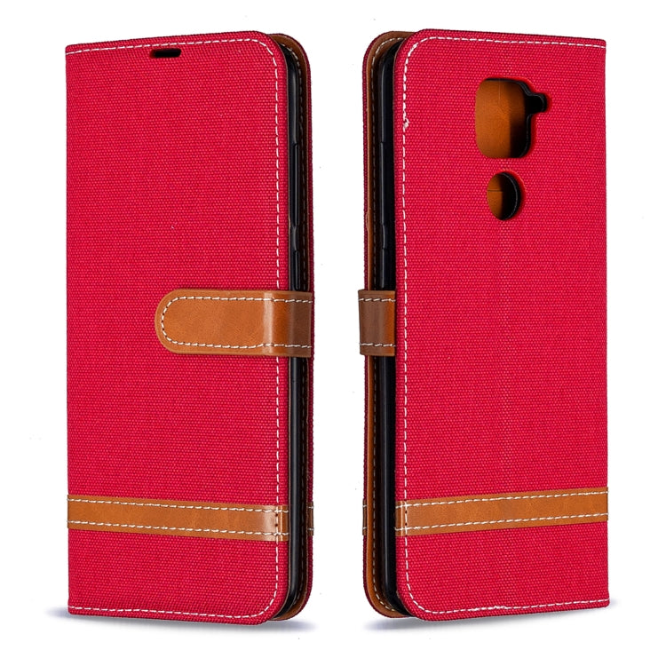 For Xiaomi Redmi Note 9 Denim Texture Horizontal Flip Leather Case with Holder & Card Slots & Wallet & Lanyard