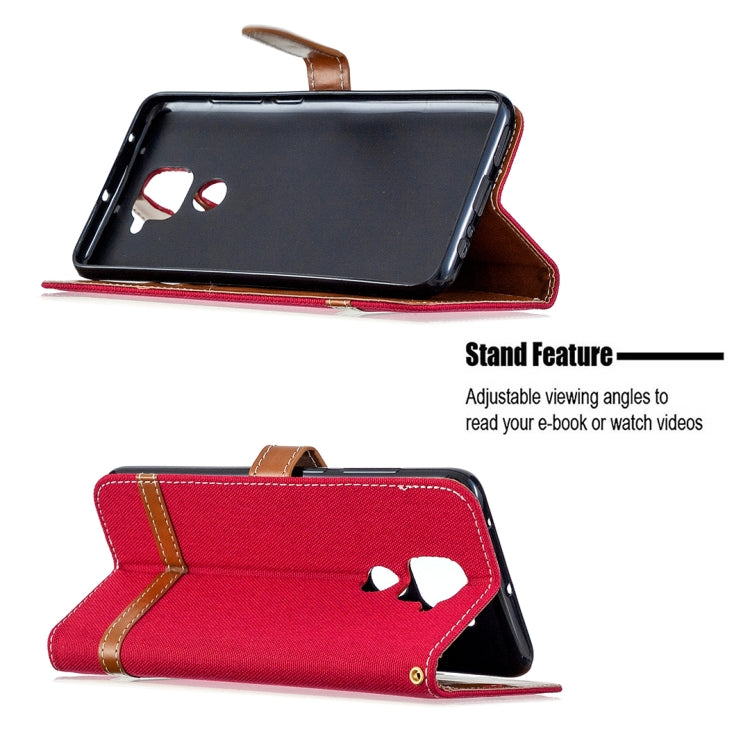 For Xiaomi Redmi Note 9 Denim Texture Horizontal Flip Leather Case with Holder & Card Slots & Wallet & Lanyard