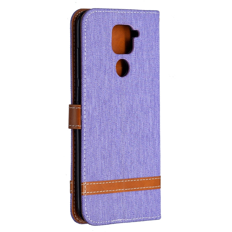 For Xiaomi Redmi Note 9 Denim Texture Horizontal Flip Leather Case with Holder & Card Slots & Wallet & Lanyard