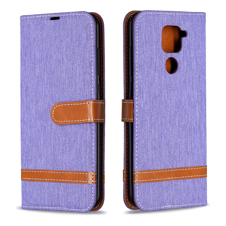 For Xiaomi Redmi Note 9 Denim Texture Horizontal Flip Leather Case with Holder & Card Slots & Wallet & Lanyard