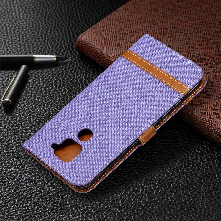 For Xiaomi Redmi Note 9 Denim Texture Horizontal Flip Leather Case with Holder & Card Slots & Wallet & Lanyard