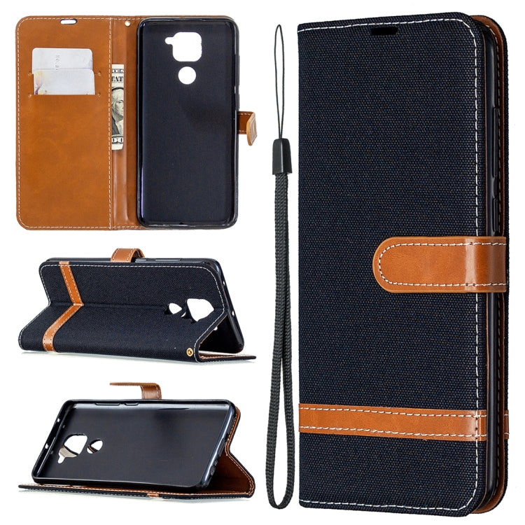 For Xiaomi Redmi Note 9 Denim Texture Horizontal Flip Leather Case with Holder & Card Slots & Wallet & Lanyard