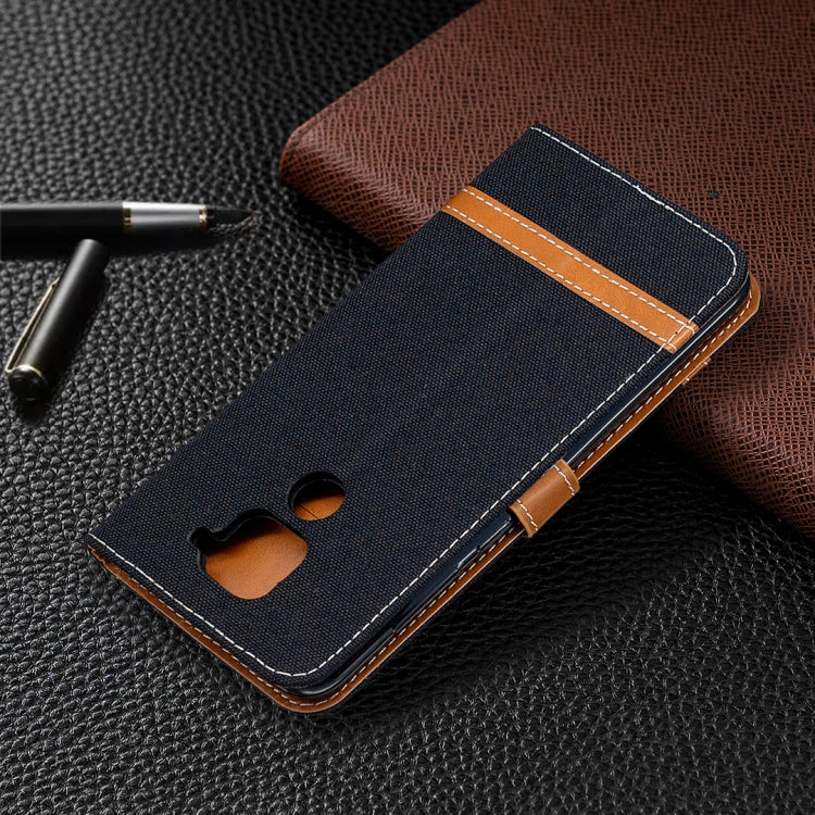 For Xiaomi Redmi Note 9 Denim Texture Horizontal Flip Leather Case with Holder & Card Slots & Wallet & Lanyard