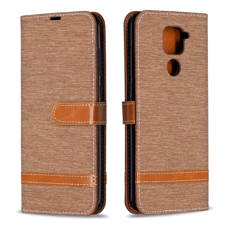 For Xiaomi Redmi Note 9 Denim Texture Horizontal Flip Leather Case with Holder & Card Slots & Wallet & Lanyard