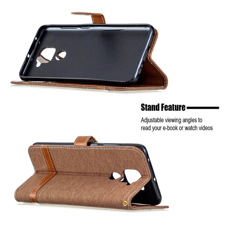For Xiaomi Redmi Note 9 Denim Texture Horizontal Flip Leather Case with Holder & Card Slots & Wallet & Lanyard