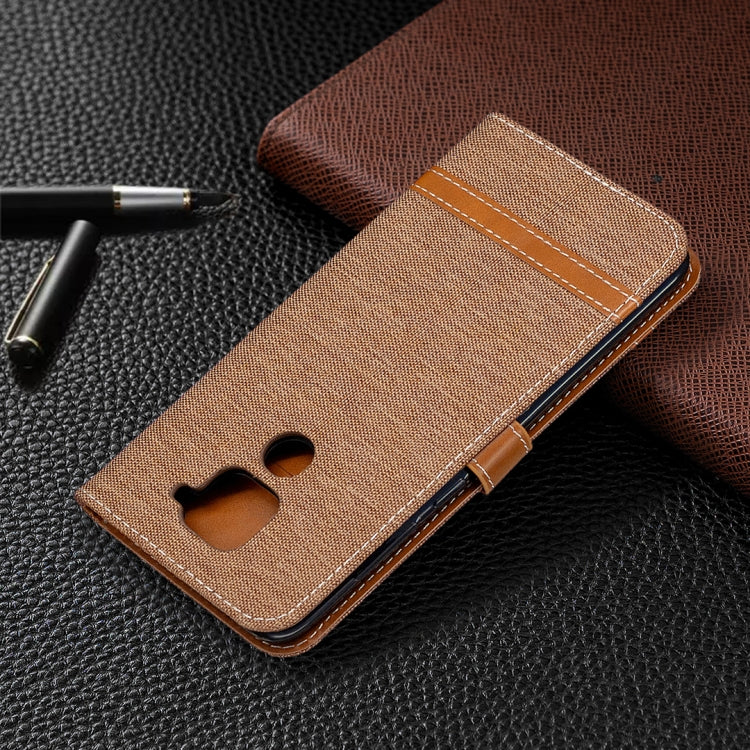For Xiaomi Redmi Note 9 Denim Texture Horizontal Flip Leather Case with Holder & Card Slots & Wallet & Lanyard
