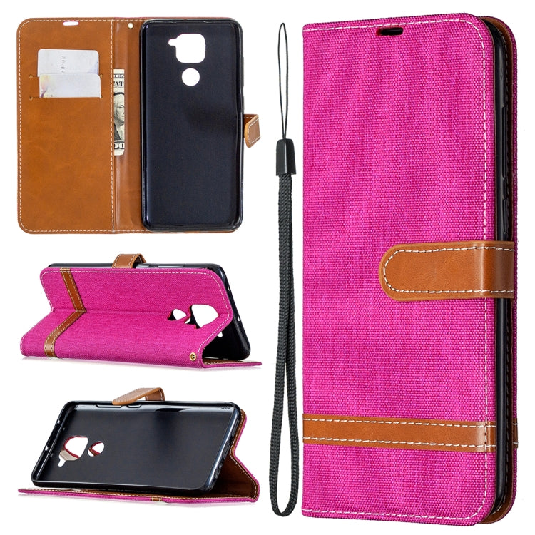For Xiaomi Redmi Note 9 Denim Texture Horizontal Flip Leather Case with Holder & Card Slots & Wallet & Lanyard