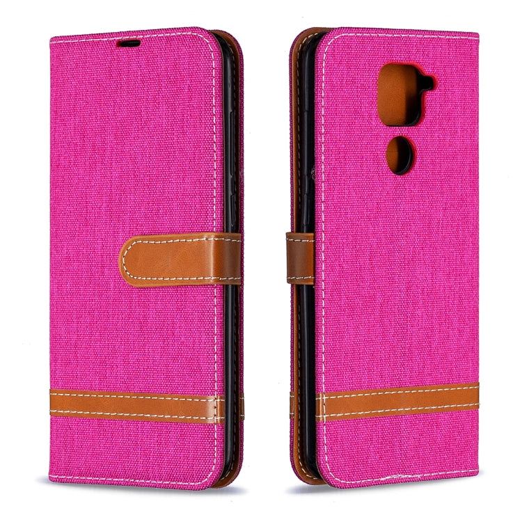 For Xiaomi Redmi Note 9 Denim Texture Horizontal Flip Leather Case with Holder & Card Slots & Wallet & Lanyard