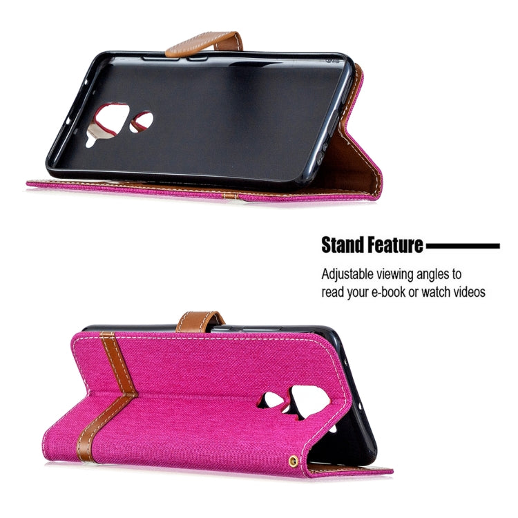 For Xiaomi Redmi Note 9 Denim Texture Horizontal Flip Leather Case with Holder & Card Slots & Wallet & Lanyard