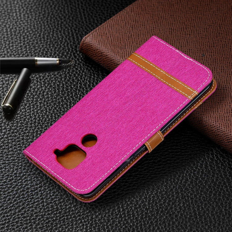 For Xiaomi Redmi Note 9 Denim Texture Horizontal Flip Leather Case with Holder & Card Slots & Wallet & Lanyard