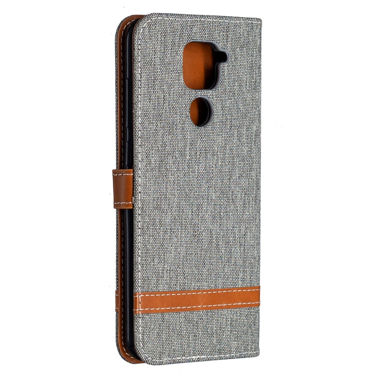 For Xiaomi Redmi Note 9 Denim Texture Horizontal Flip Leather Case with Holder & Card Slots & Wallet & Lanyard