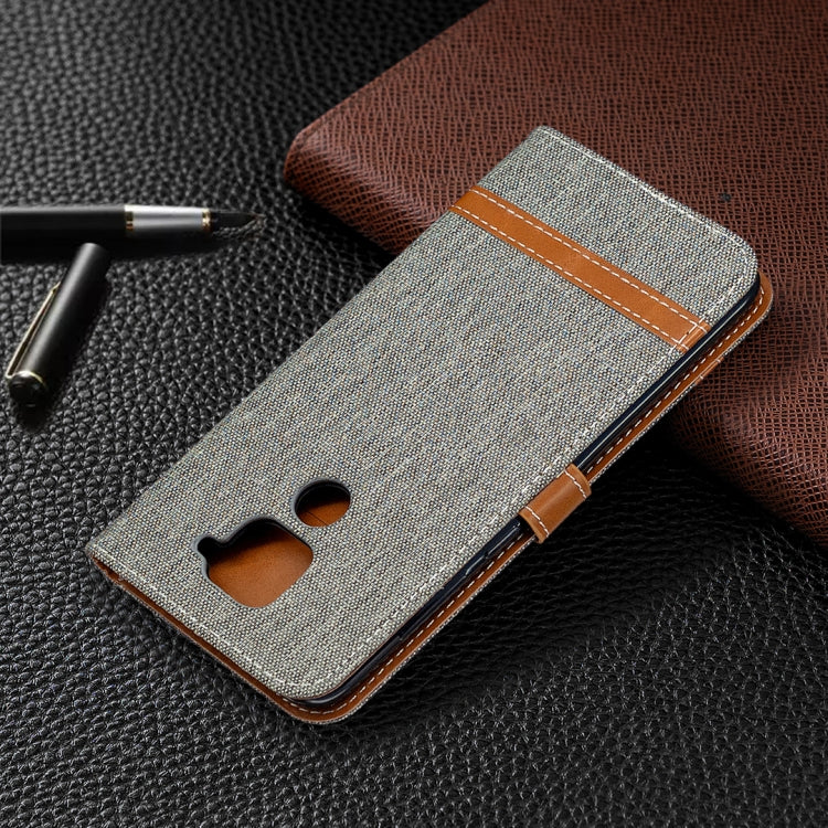For Xiaomi Redmi Note 9 Denim Texture Horizontal Flip Leather Case with Holder & Card Slots & Wallet & Lanyard