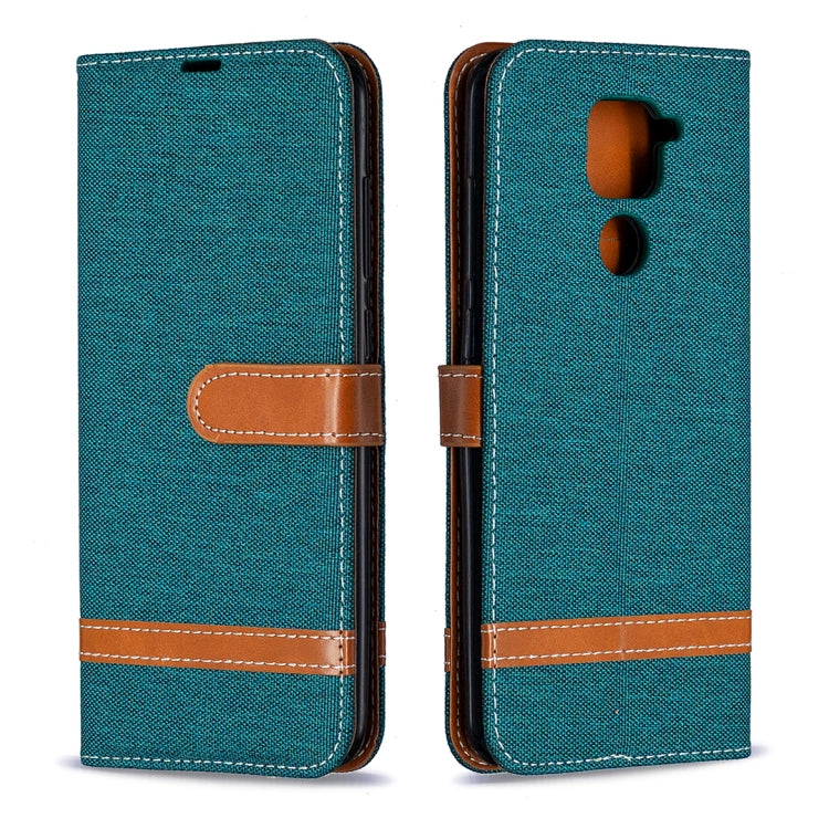 For Xiaomi Redmi Note 9 Denim Texture Horizontal Flip Leather Case with Holder & Card Slots & Wallet & Lanyard