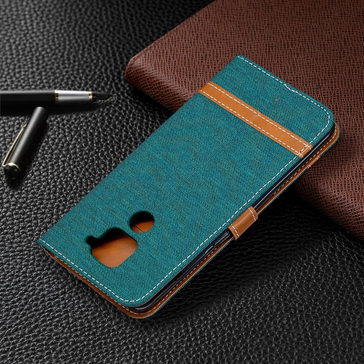 For Xiaomi Redmi Note 9 Denim Texture Horizontal Flip Leather Case with Holder & Card Slots & Wallet & Lanyard