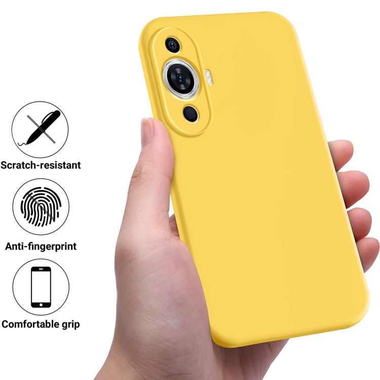 For Huawei Nova 11 Pro / 11 Ultra Solid Color Liquid Silicone Dropproof Full Coverage Protective Case