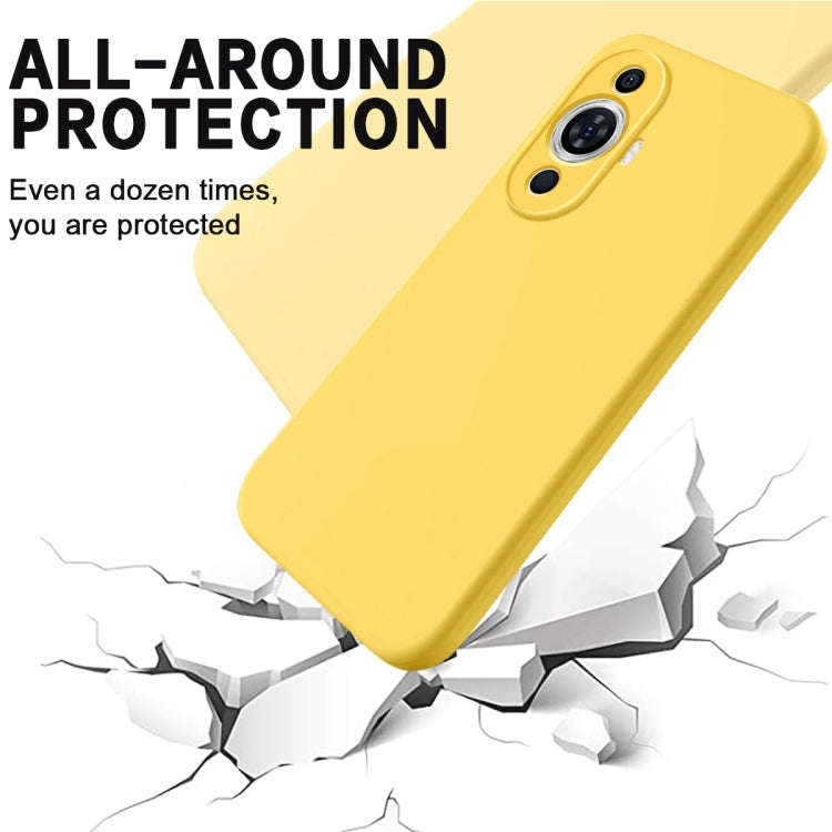 For Huawei Nova 11 Pro / 11 Ultra Solid Color Liquid Silicone Dropproof Full Coverage Protective Case