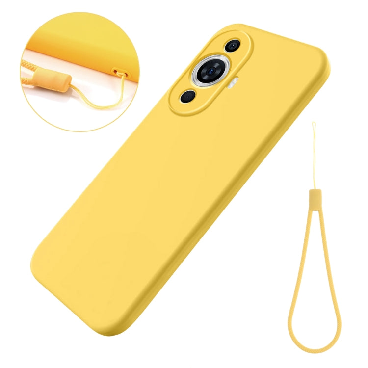 For Huawei Nova 11 Pro / 11 Ultra Solid Color Liquid Silicone Dropproof Full Coverage Protective Case