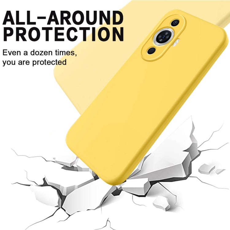 For Huawei Nova 11 Solid Color Liquid Silicone Dropproof Full Coverage Protective Case