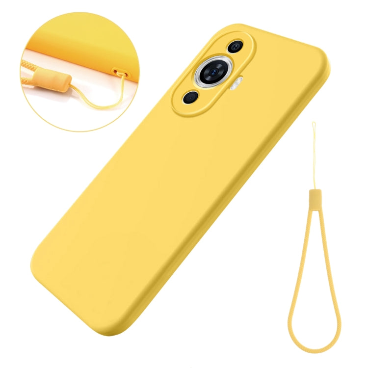 For Huawei Nova 11 Solid Color Liquid Silicone Dropproof Full Coverage Protective Case