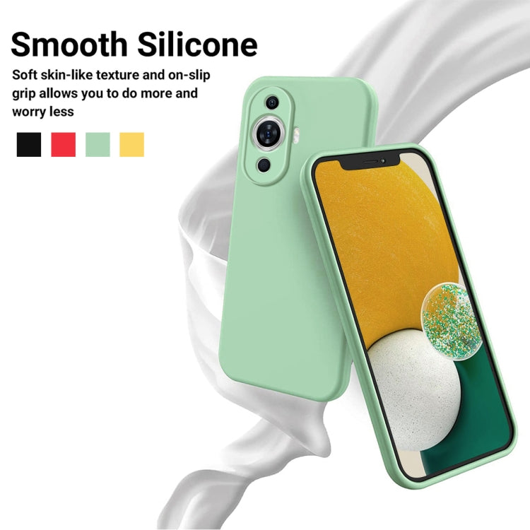 For Huawei Nova 11 Solid Color Liquid Silicone Dropproof Full Coverage Protective Case