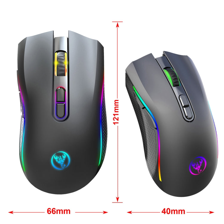 HXSJ T69 4800DPI RGB 2.4GHz Wireless Mouse