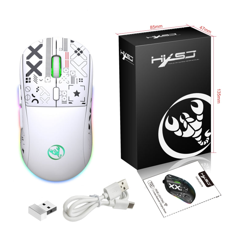 HXSJ T90 RGB Light Three-mode Wireless Gaming Mouse