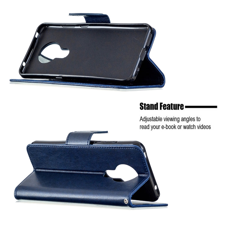 For Nokia 5.3 Two Butterflies Embossing Pattern Horizontal Flip Leather Case with Holder & Card Slot & Wallet & Lanyard