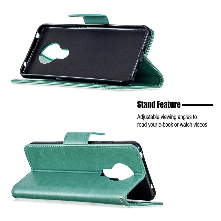 For Nokia 5.3 Two Butterflies Embossing Pattern Horizontal Flip Leather Case with Holder & Card Slot & Wallet & Lanyard