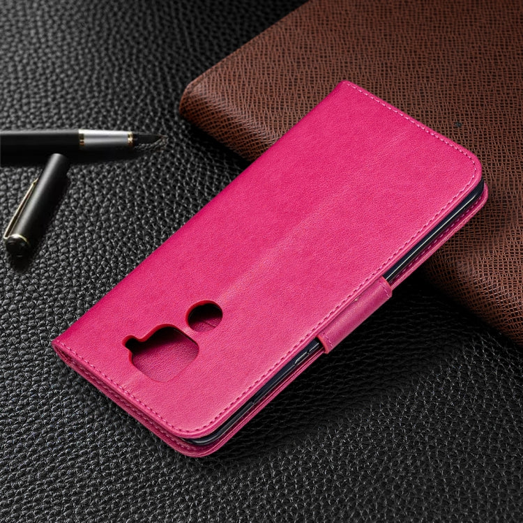 For Xiaomi Redmi Note 9 Two Butterflies Embossing Pattern Horizontal Flip Leather Case with Holder & Card Slot & Wallet & Lanyard