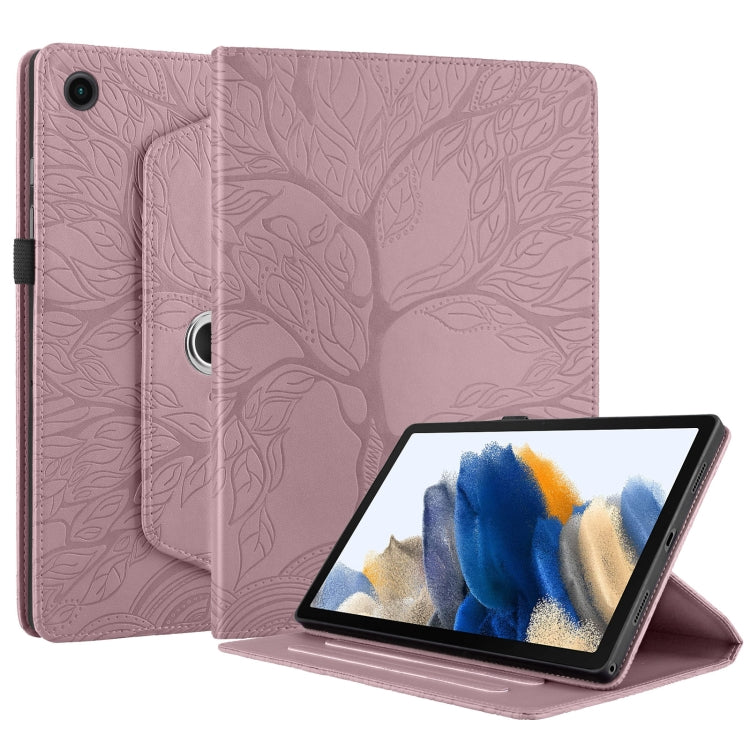For Lenovo Tab M10 Plus 10.6 3rd Gen Tree Life Embossed Rotation Leather Smart Tablet Case